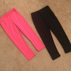 Kids Pink and Black Legging Bundle